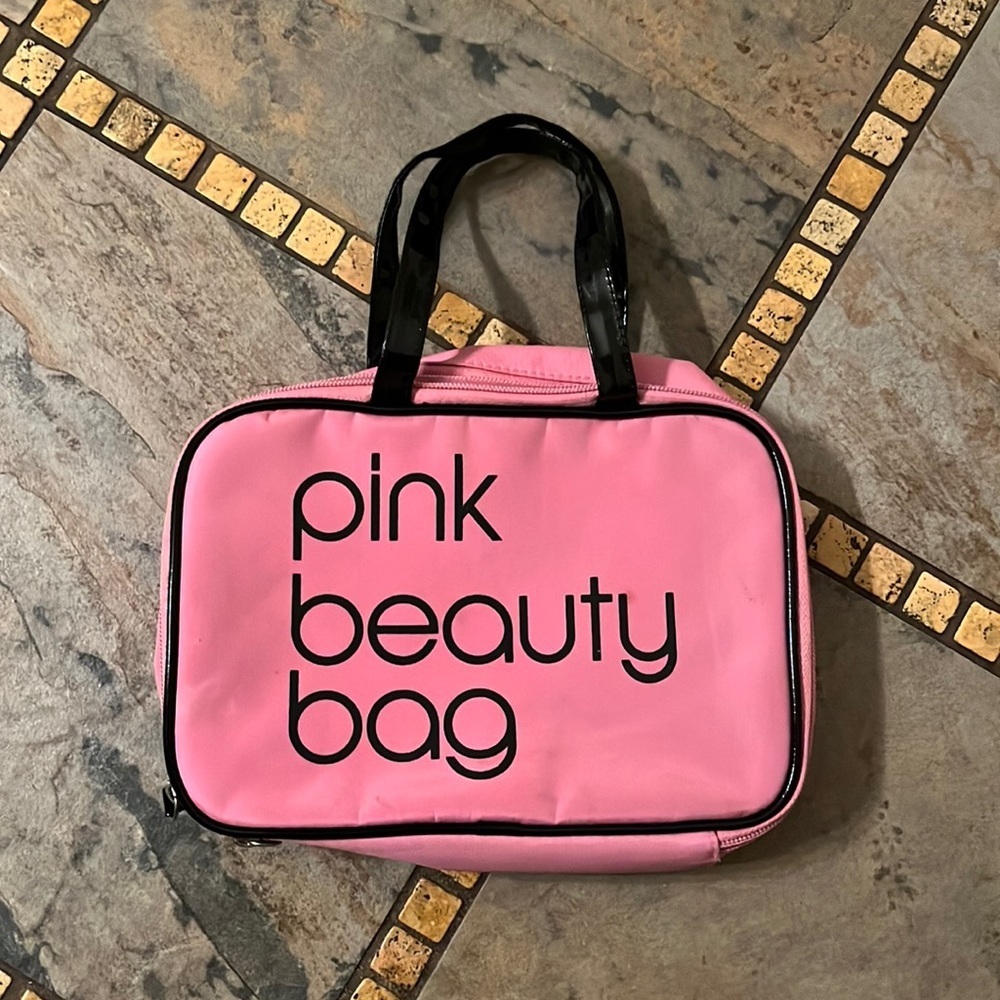 Bloomingdales Pink Beauty Bag cosmetics bag